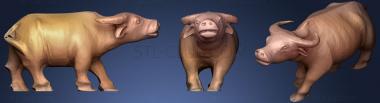 3D model Bull Statuette (STL)